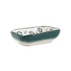 New Yesil Ve Beyaz Boyali Rectangular Sauce Dish, 10.5x8cm Tableware Brands|Crockery & Dinnerware