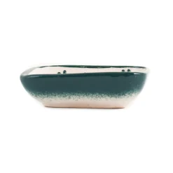 New Yesil Ve Beyaz Boyali Rectangular Sauce Dish, 10.5x8cm Tableware Brands|Crockery & Dinnerware
