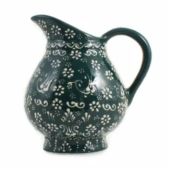 Outlet Yesil Ve Beyaz Boyali Round Jug, 2 Litre Tableware Brands|Jugs & Bottles