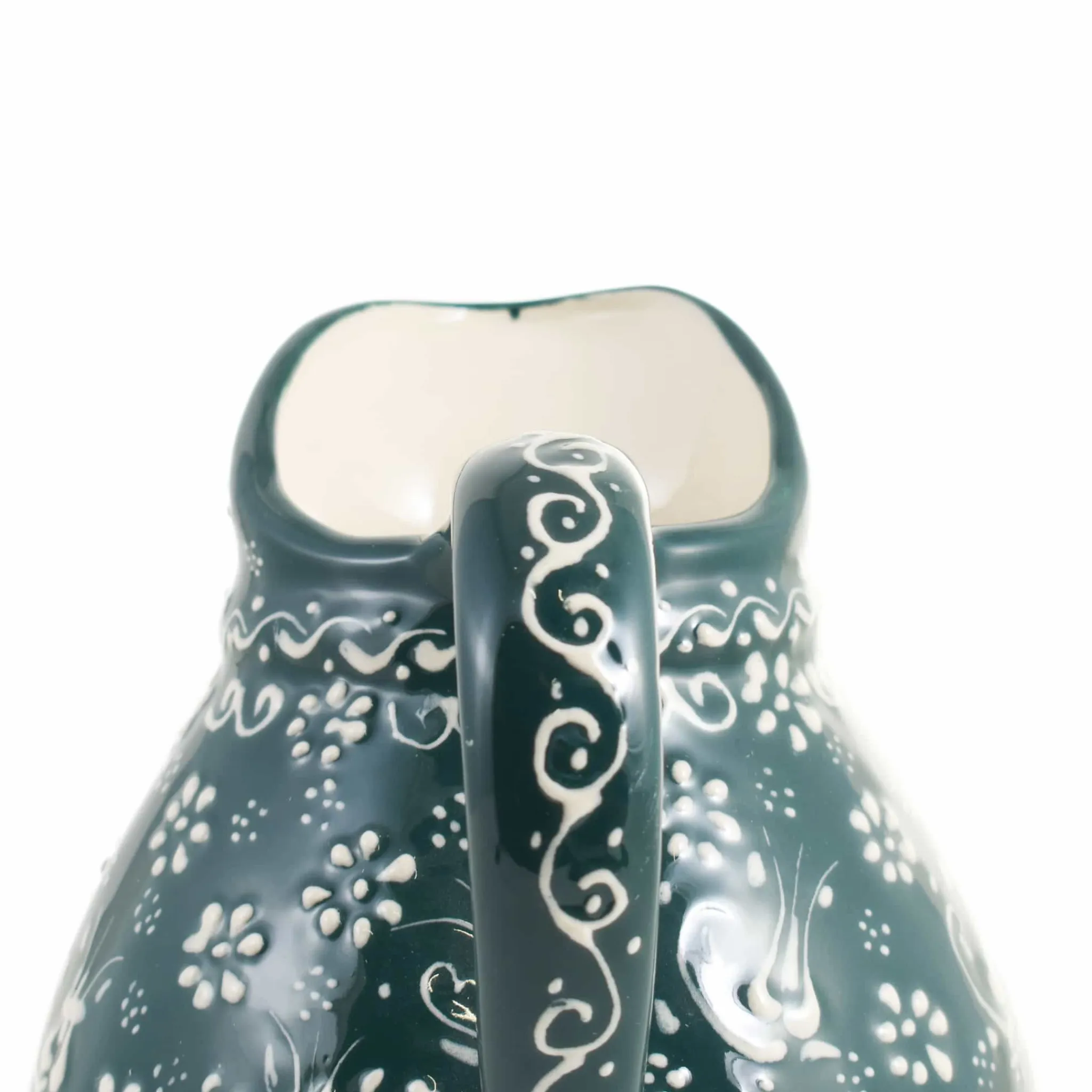 Outlet Yesil Ve Beyaz Boyali Round Jug, 2 Litre Tableware Brands|Jugs & Bottles