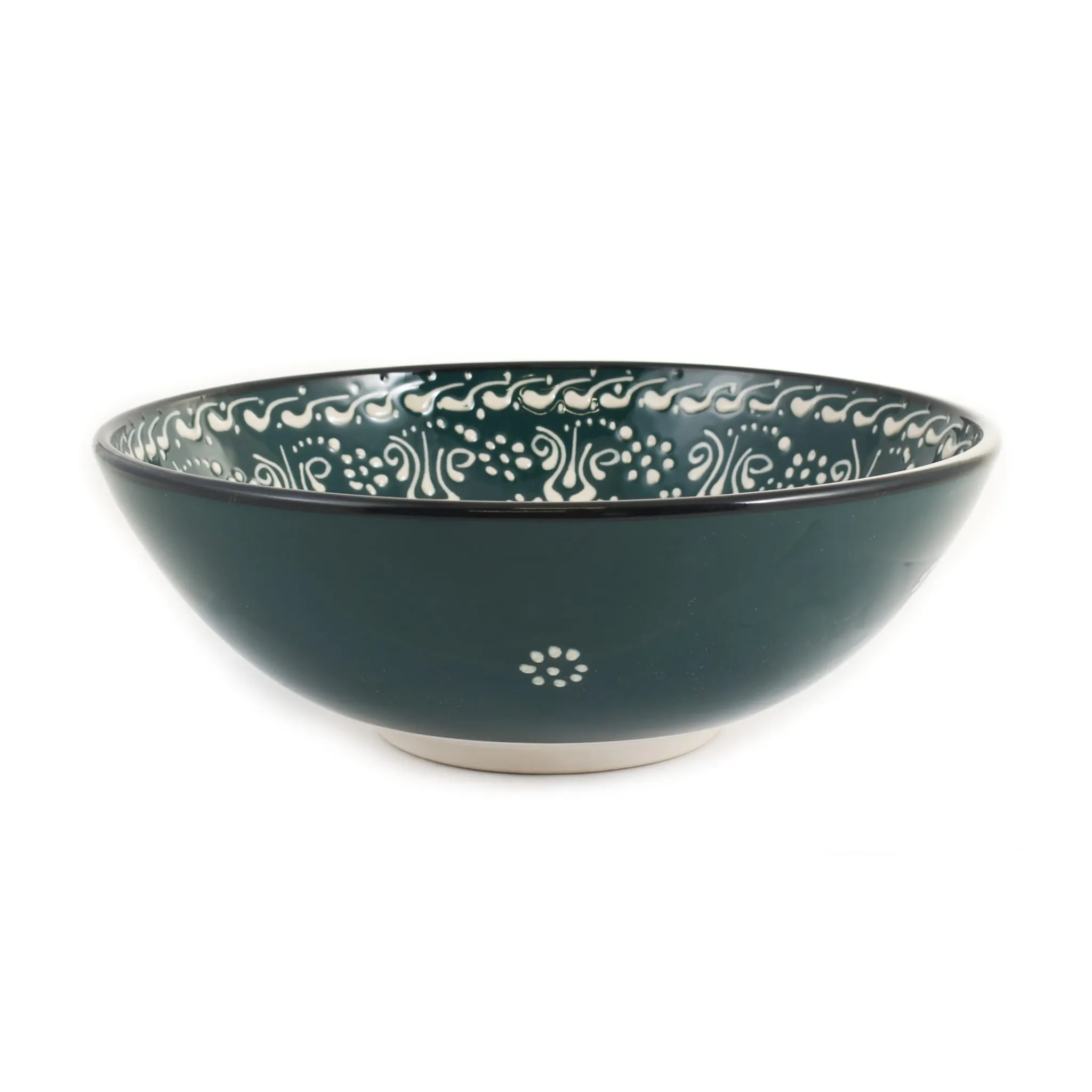 Outlet Yesil Ve Beyaz Boyali Serving Bowl, 26cm Tableware Brands|Crockery & Dinnerware