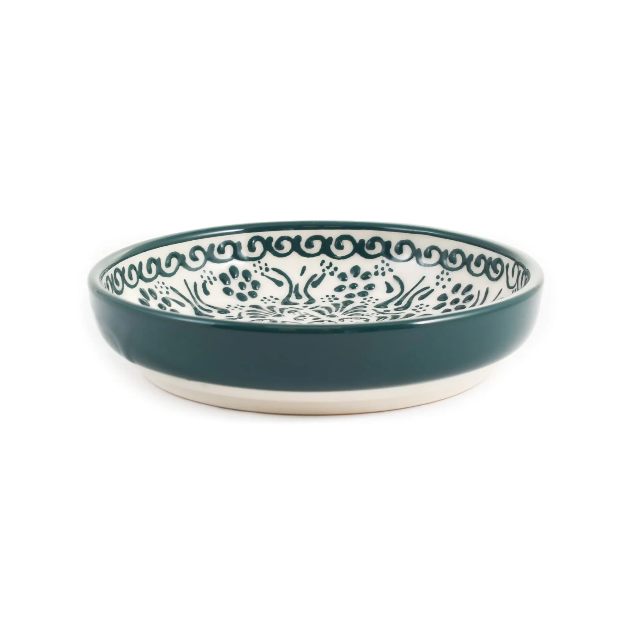 Yesil Ve Beyaz Boyali Shallow Bowl, 16cm Tableware Brands|Crockery & Dinnerware