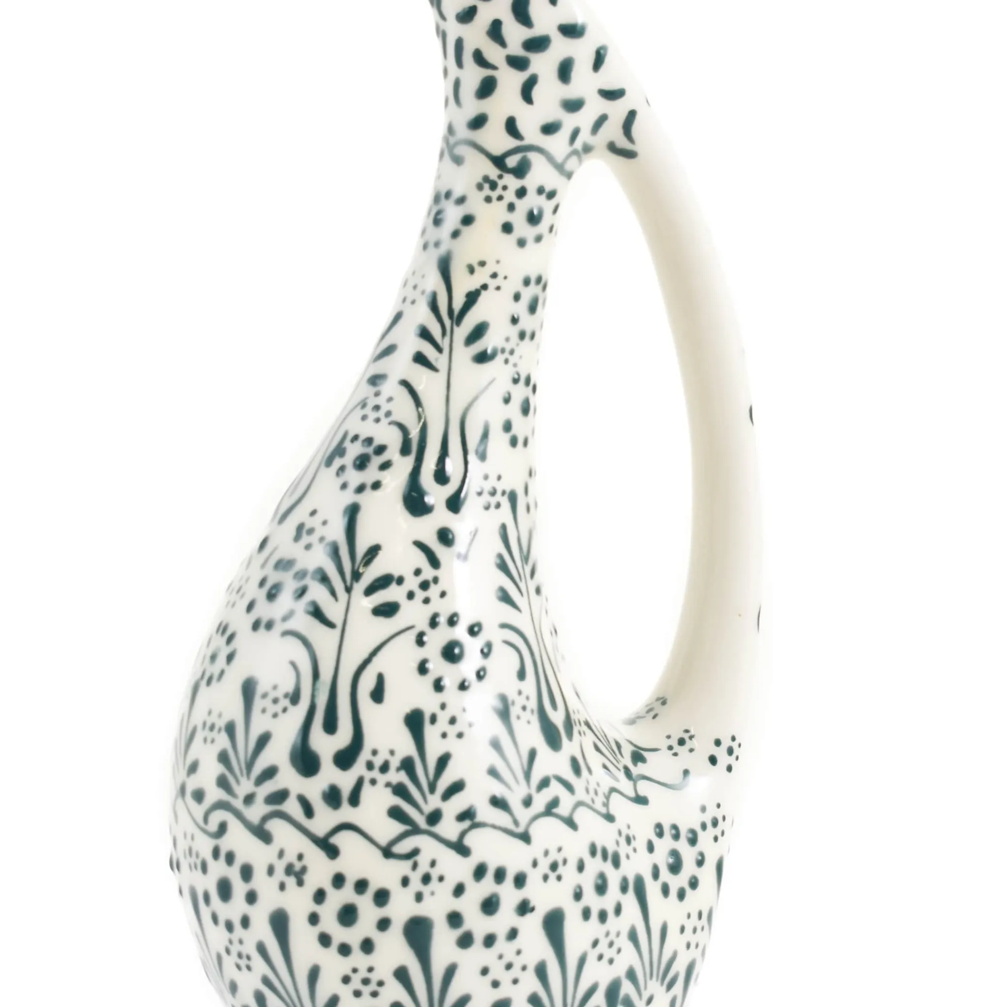 Hot Yesil Ve Beyaz Boyali Tall Jug, 385ml Tableware Brands|Jugs & Bottles