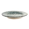 Hot Yesil Ve Beyaz Boyali Wavy Dinner Plate, 26.5cm Tableware Brands|Plates