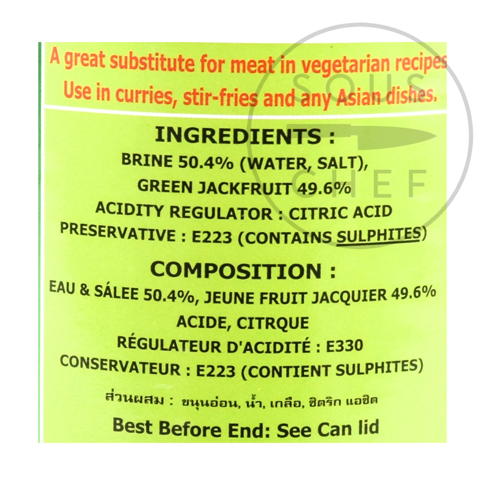 Young Green Jackfruit, 565g Ingredients Brands|Southeast Asian Ingredients