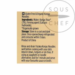 Discount Organic Konjac Noodles, 200g Ingredients Brands|Japanese Ingredients