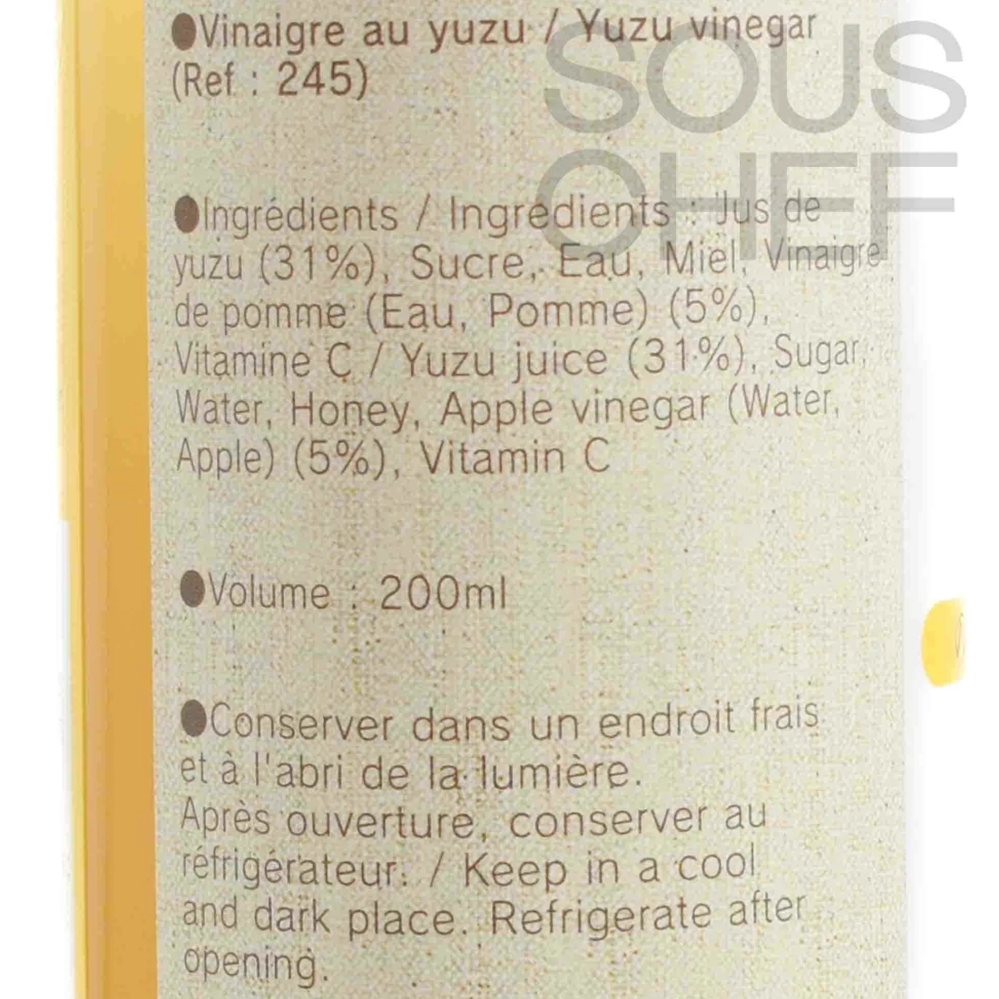 Discount Yuzu & Honey Vinegar, 200ml Ingredients Brands|Japanese Ingredients