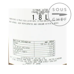 Outlet Yuzu Juice 1.8L Japanese Ingredients|Baking Ingredients