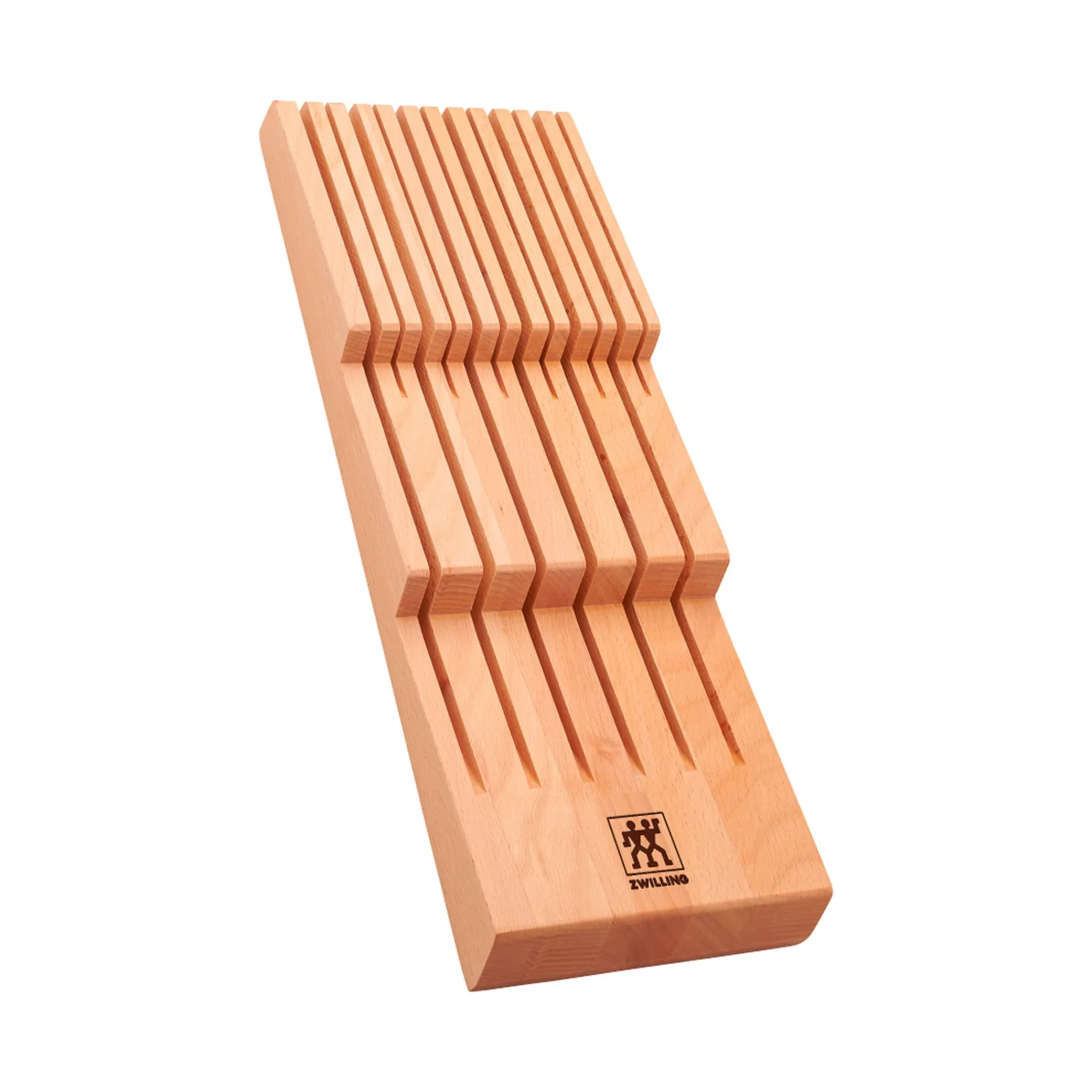 Sale Beechwood 12 Slot Knife Storage Kitchen Knives