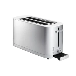 Enfinigy Silver Toaster, 2 Long Slots Kitchen Electricals